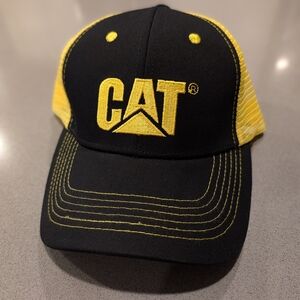 Caterpillar Black and Yellow Logo Cap